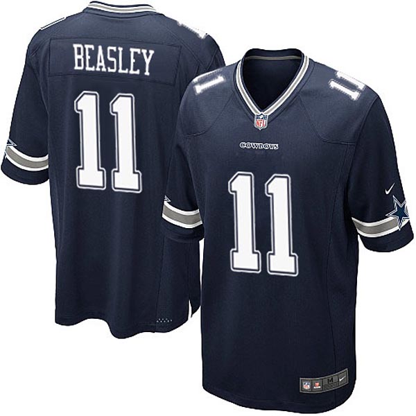 Dallas Cowboys 11 Cole Beasley Game Navy Blue Team Color Jersey