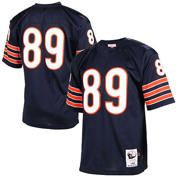 Chicago Bears #89 Mike Ditka Mitchell & Ness Navy Blue Authentic Throwback Jersey
