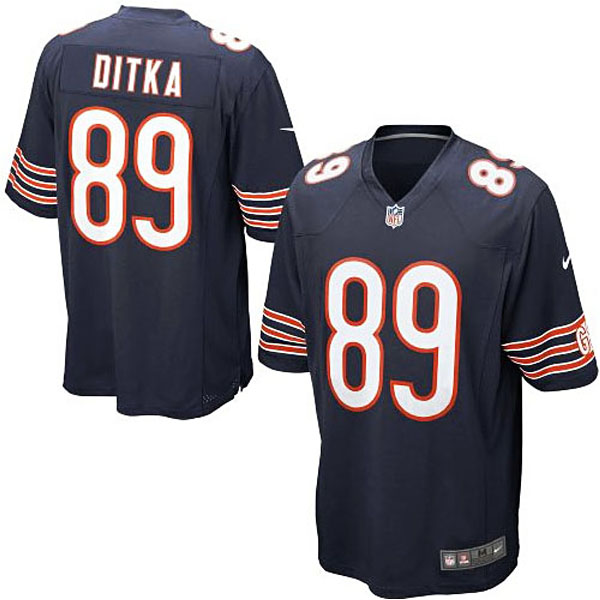 Chicago Bears #89 Mike Ditka Navy Retired Player Game Jersey