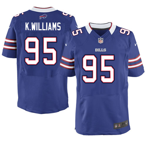 Buffalo Bills #95 Kyle Williams Blue Elite Jersey