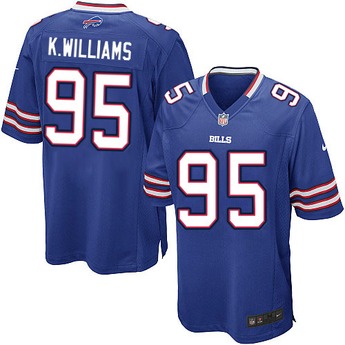 Buffalo Bills #95 Kyle Williams Blue Game Jersey