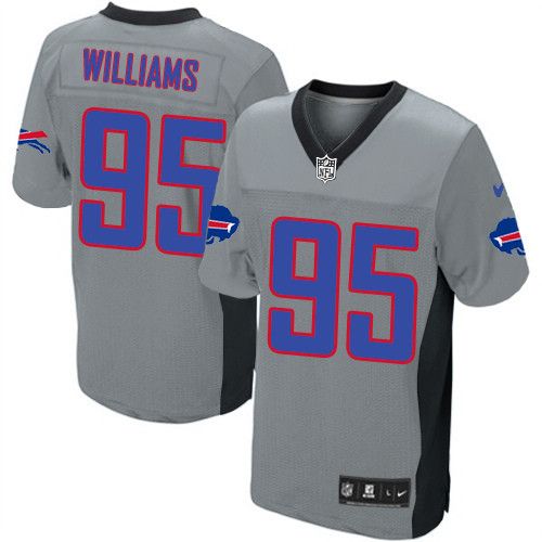 Buffalo Bills #95 Kyle Williams Grey Game Shadow Jersey Buffalo Bills #95 Kyle Williams Grey Game Shadow Jersey