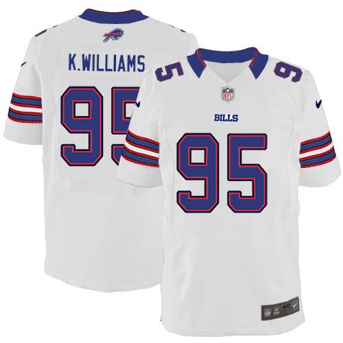 Buffalo Bills #95 Kyle Williams White Elite Jersey Buffalo Bills #95 Kyle Williams White Elite Jersey