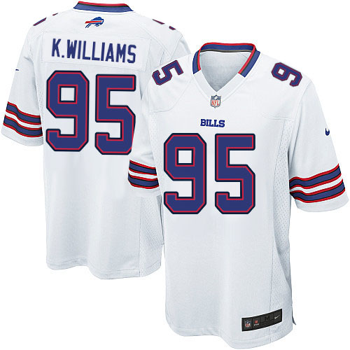 Buffalo Bills #95 Kyle Williams White Game Jersey Buffalo Bills #95 Kyle Williams White Game Jersey