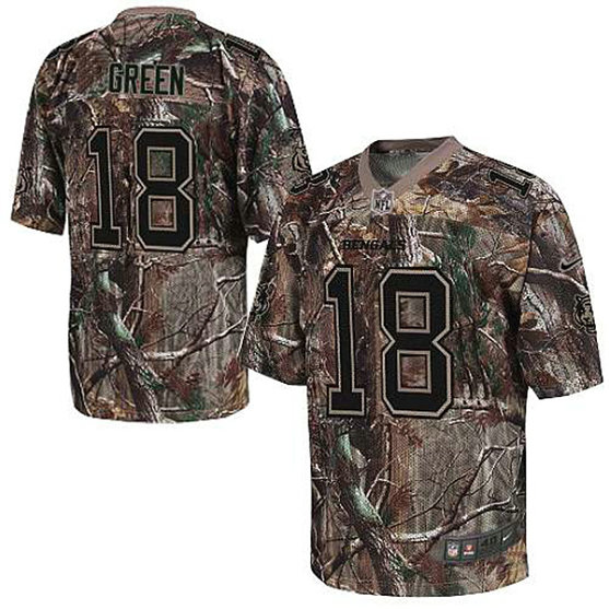 Cincinnati Bengals #18 A.J. Green Elite Camo Realtree Jersey