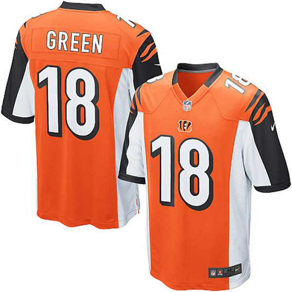 Cincinnati Bengals #18 A.J. Green Limited Orange Jersey