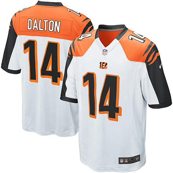 Cincinnati Bengals #14 Andy Dalton Limited White Jersey With Super Bowl LVI Patch
