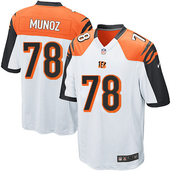 Cincinnati Bengals #78 Anthony Munoz Game White Jersey With Super Bowl LVI Patch