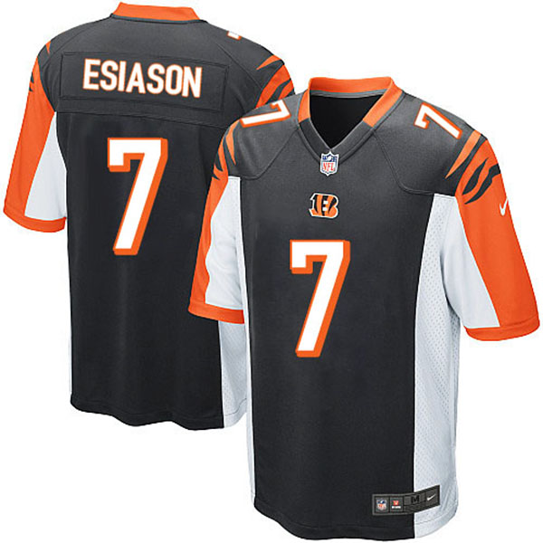 Cincinnati Bengals #7 Boomer Esiason Game Black Jersey