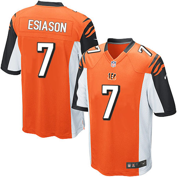 Cincinnati Bengals #7 Boomer Esiason Game Orange Jersey Cincinnati Bengals #7 Boomer Esiason Game Orange Jersey