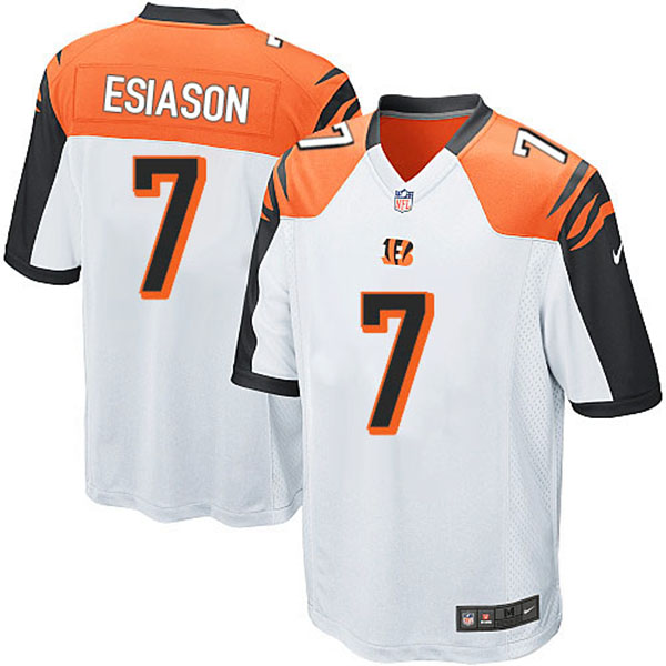 Cincinnati Bengals #7 Boomer Esiason Game White Jersey Cincinnati Bengals #7 Boomer Esiason Game White Jersey