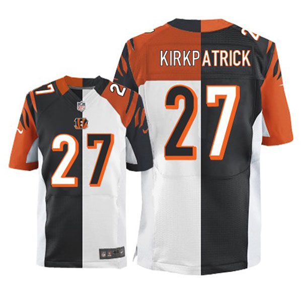 Cincinnati Bengals #27 Dre Kirkpatrick Game Two Tone Team Road Jersey With Super Bowl LVI Patch Cincinnati Bengals #27 Dre Kirkpatrick Game Two Tone Team Road Jersey With Super Bowl LVI Patch