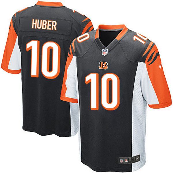Cincinnati Bengals #10 Kevin Huber Game Black Jersey Cincinnati Bengals #10 Kevin Huber Game Black Jersey