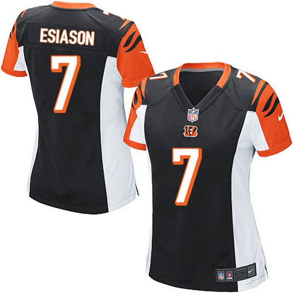 Women Cincinnati Bengals Boomer Esiason Game Black Jersey With Super Bowl LVI Patch Women Cincinnati Bengals Boomer Esiason Game Black Jersey With Super Bowl LVI Patch
