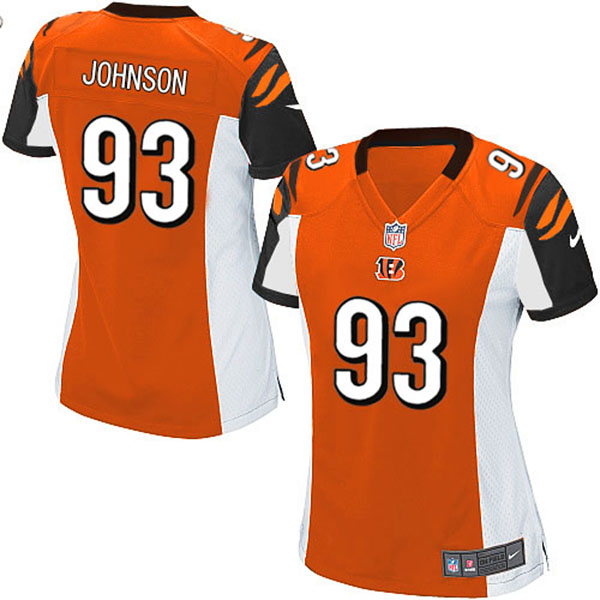 Women Cincinnati Bengals Michael Johnson Game Orange Jersey Women Cincinnati Bengals Michael Johnson Game Orange Jersey