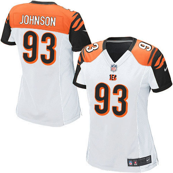 Women Cincinnati Bengals Michael Johnson Game White Jersey Women Cincinnati Bengals Michael Johnson Game White Jersey