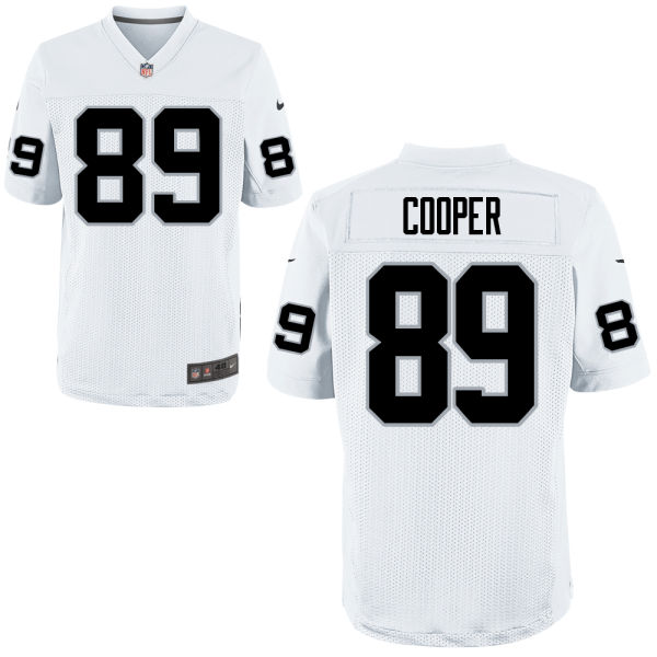 2015 Draft 4th Overall Pick Oakland Raiders Amari Cooper Elite White Jersey