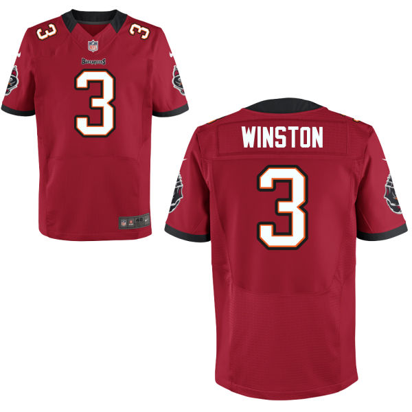 2015 Draft 1st Overall Pick Buccaneers #3 Jameis Winston Elite Red Jersey