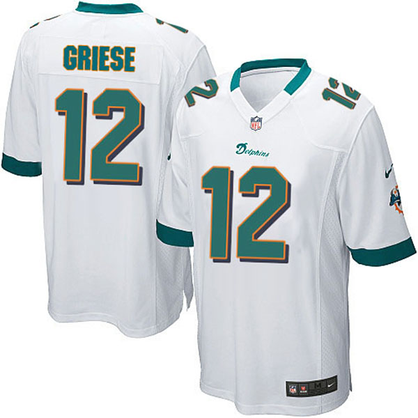 Miami Dolphins Bob Griese Game White Jersey Miami Dolphins Bob Griese Game White Jersey