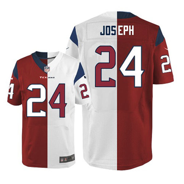 Texans #24 Johnathan Joseph Game Two Tone Road Alternate Jersey