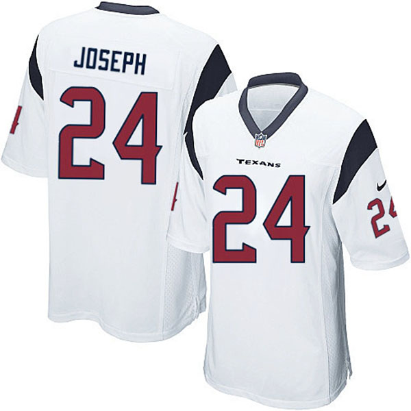 Texans #24 Johnathan Joseph Limited White Jersey