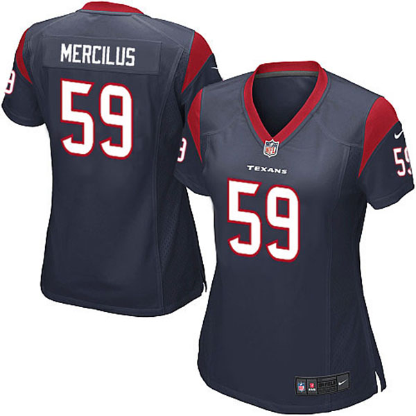 Women Texans Whitney Mercilus Game Blue Jersey Women Texans Whitney Mercilus Game Blue Jersey