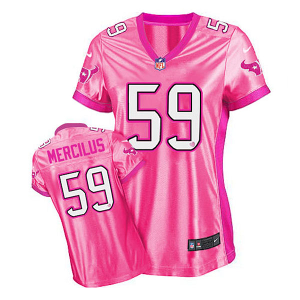 Women Texans Whitney Mercilus Limited Pink New Be Luvd Jersey Women Texans Whitney Mercilus Limited Pink New Be Luvd Jersey