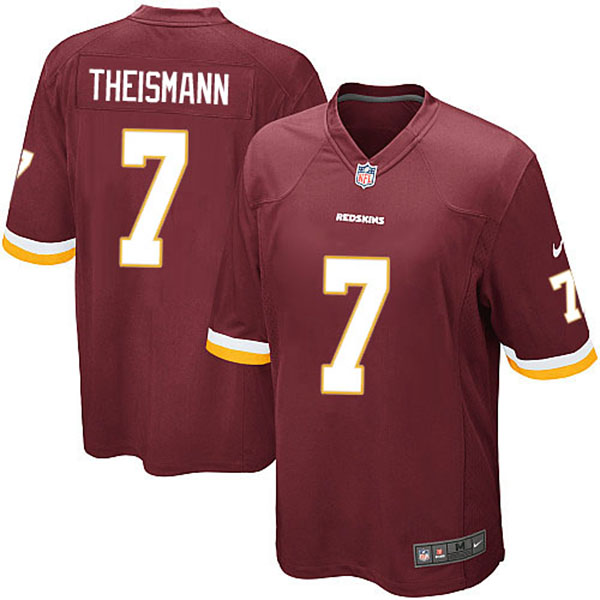 Washington Redskins #7 Joe Theismann Game Red Jersey