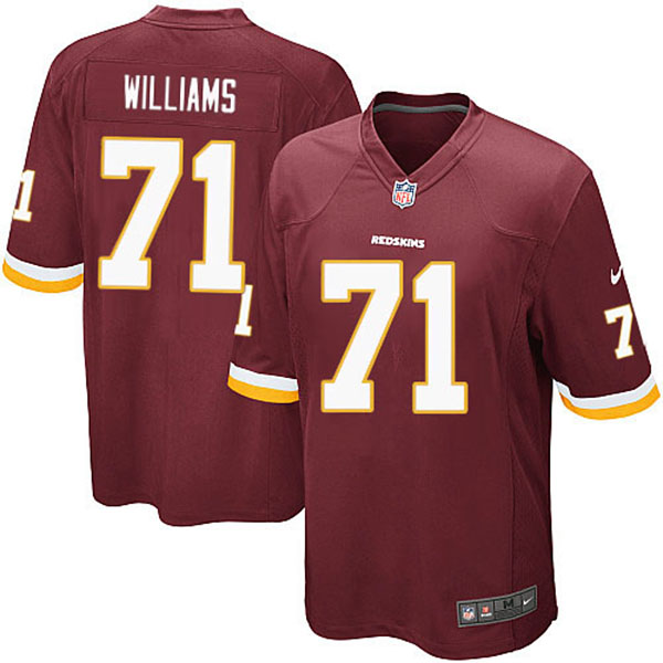 Washington Redskins #71 Trent Williams Game Red Jersey