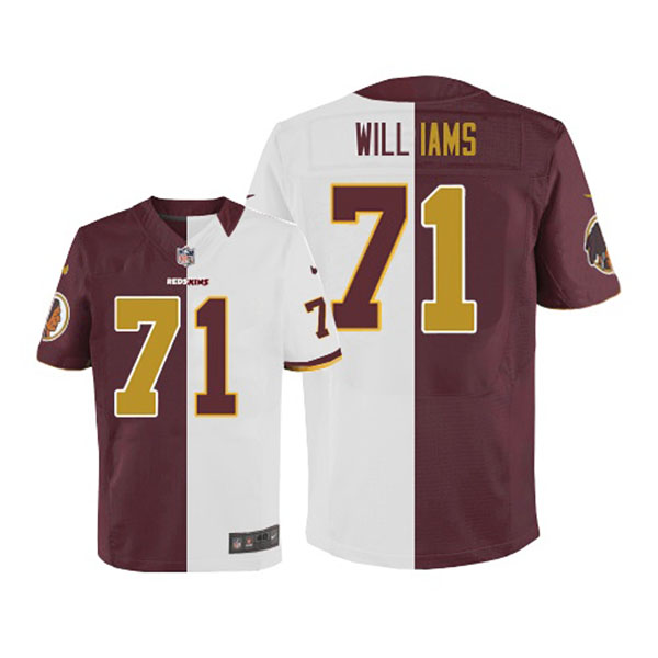 Washington Redskins #71 Trent Williams Game Two Tone Team Alternate Jersey Washington Redskins #71 Trent Williams Game Two Tone Team Alternate Jersey