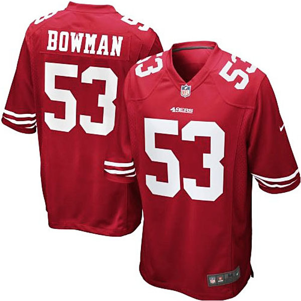 San Francisco 49ers #53 NaVorro Bowman Scarlet Team Color Limited Jersey