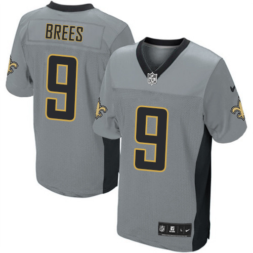New Orleans Saints Drew Brees Grey Game Shadow Jersey New Orleans Saints Drew Brees Grey Game Shadow Jersey
