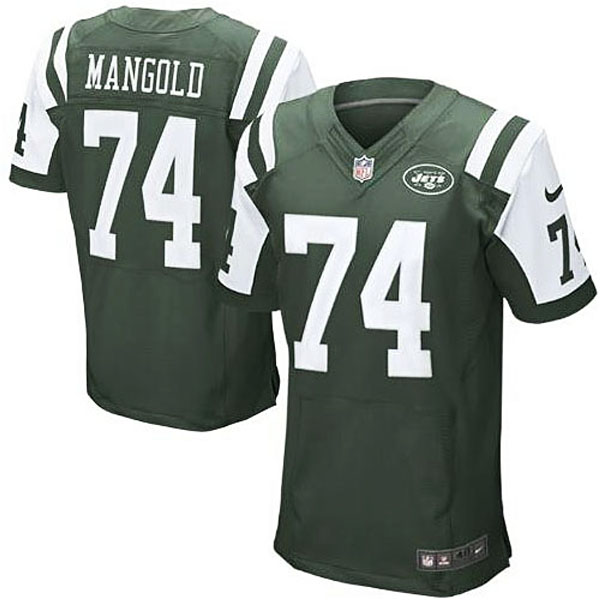 New York Jets #74 Nick Mangold Green Elite Jersey New York Jets #74 Nick Mangold Green Elite Jersey
