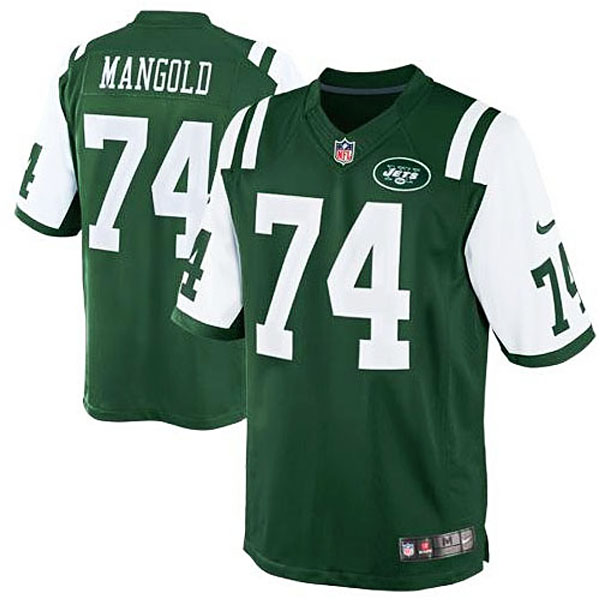 New York Jets #74 Nick Mangold Green Team Color Limited Jersey New York Jets #74 Nick Mangold Green Team Color Limited Jersey