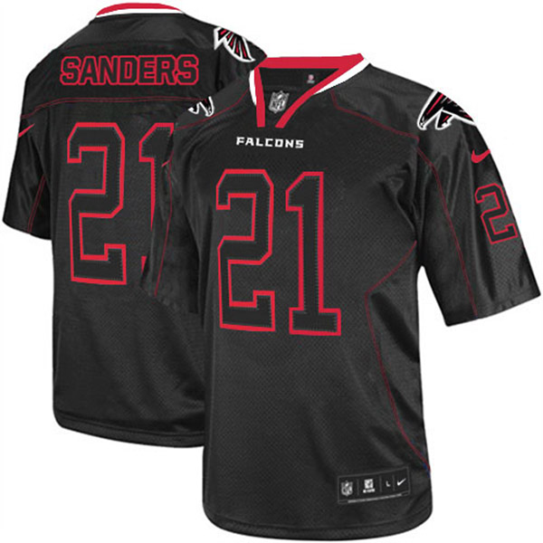Atlanta Falcons #21 Deion Sanders Limited Black Lights Out Jersey Atlanta Falcons #21 Deion Sanders Limited Black Lights Out Jersey