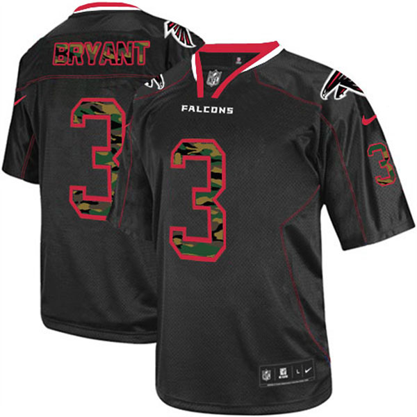 Atlanta Falcons #3 Matt Bryant Limited Black Camo Fashion Jersey