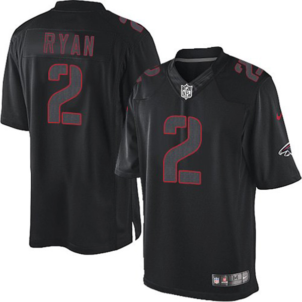 Atlanta Falcons #2 Matt Ryan Elite Black Impact Jersey