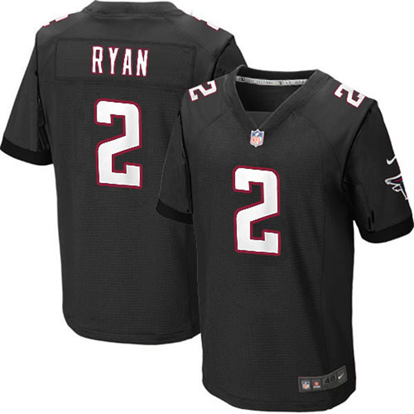 Atlanta Falcons #2 Matt Ryan Elite Black Jersey