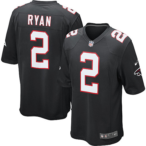 Atlanta Falcons #2 Matt Ryan Game Black Jersey