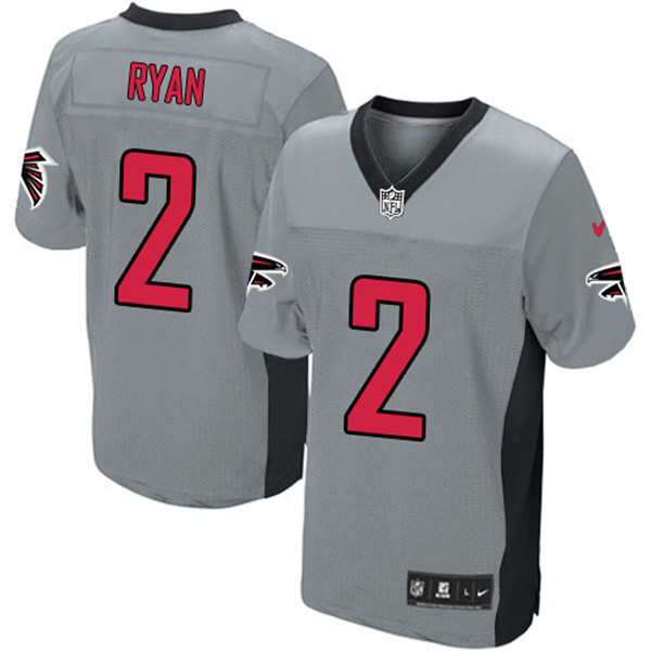 Atlanta Falcons #2 Matt Ryan Game Grey Shadow Jersey