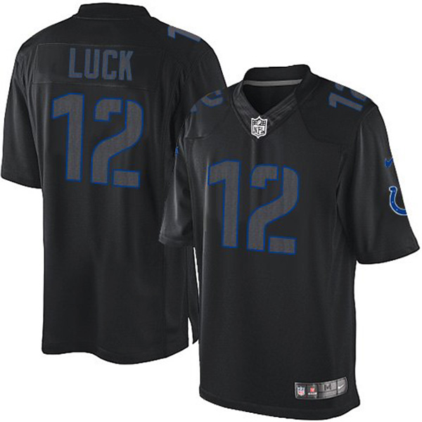 Indianapolis Colts Andrew Luck Black Limited Impact Jersey