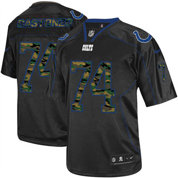 Indianapolis Colts #74 Anthony Castonzo Black Camo Game Fashion Jersey Indianapolis Colts #74 Anthony Castonzo Black Camo Game Fashion Jersey