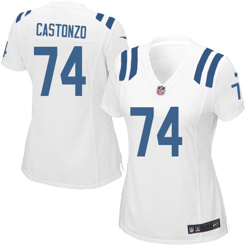 Women Indianapolis Colts Anthony Castonzo White Game Jersey Women Indianapolis Colts Anthony Castonzo White Game Jersey