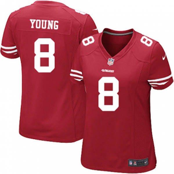 Women 49ers Steve Young Red Game Jersey Women 49ers Steve Young Red Game Jersey