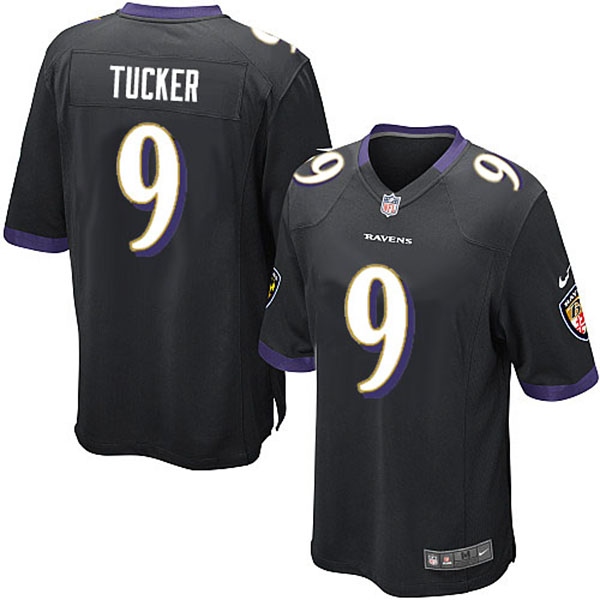 Ravens #9 Justin Tucker Game Black Jersey