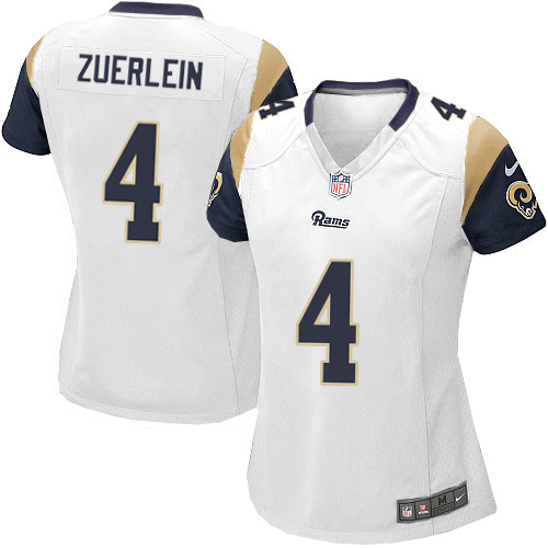 Women St. Louis Rams Greg Zuerlein White Elite Jersey