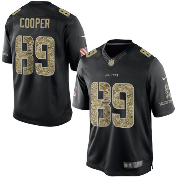 Oakland Raiders #89 Amari Cooper Salute To Service Black Jersey