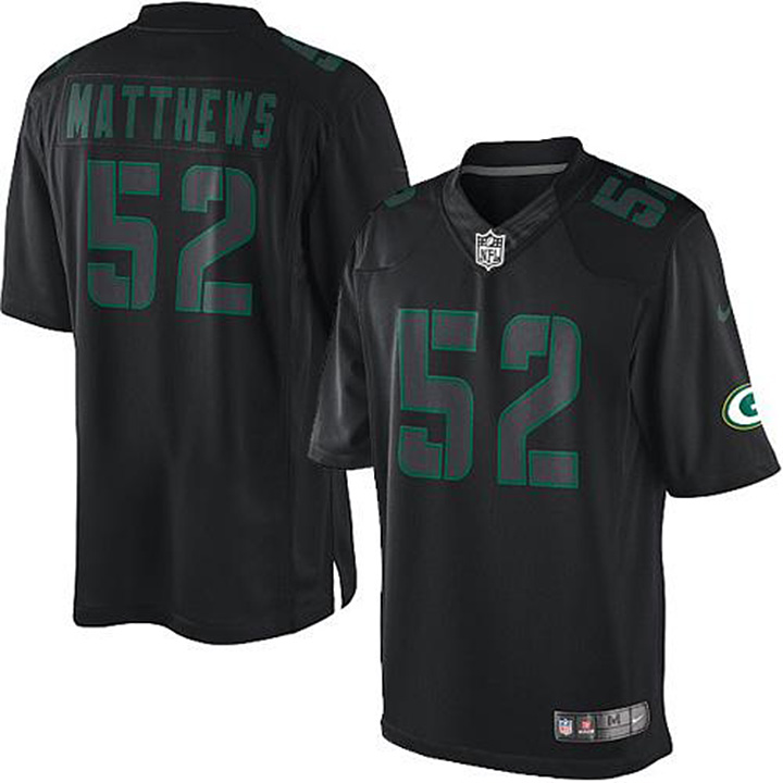 Green Bay Packers #52 Clay Matthews Impact Limited Black Jersey