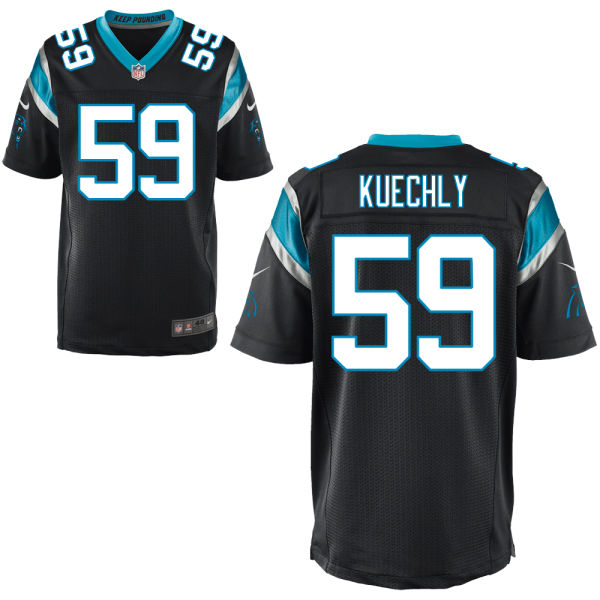 Carolina Panthers #59 Luke Kuechly Black Elite Jersey
