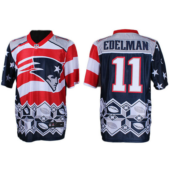 New England Patriots #11 Julian Edelman Noble Fashion Elite Jersey New England Patriots #11 Julian Edelman Noble Fashion Elite Jersey